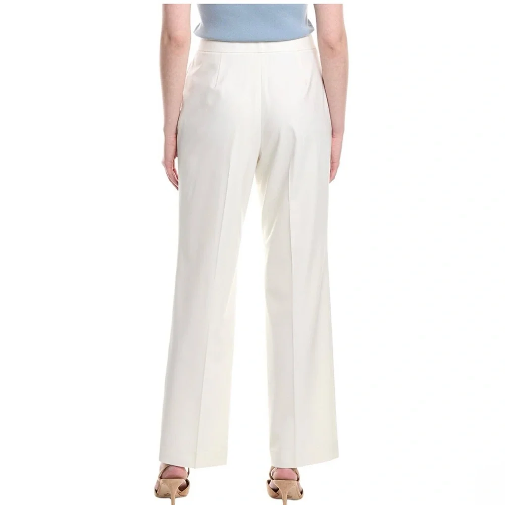 NWT Lafayette 148 New York Irving Pants in IVORY Size 6 - Picture 3 of 4